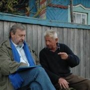 Opposition politican Sannikau in a Belarusian vilage. Source: charter97.org